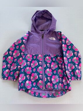 The North Face Kids' Purple & Pink Floral Rain Jacket